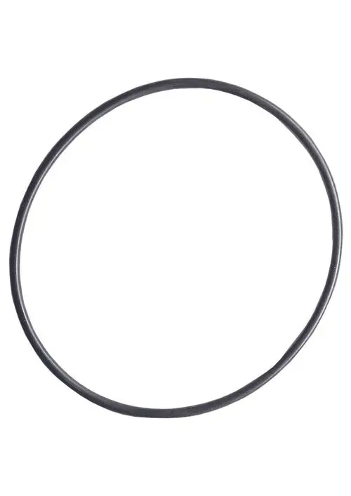 Schwarzer O-Ring von Judo auf weißem Hintergrund, in kreisförmiger Form.